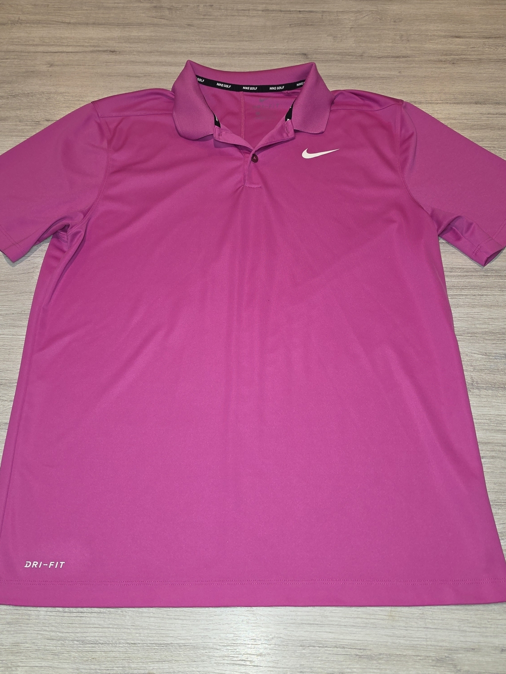 Nike Dri Fit Golf Short Sleeve Polo Shirt Men's Pink Size Medium A1
